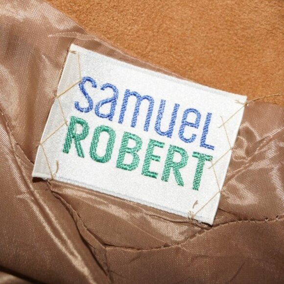 Vintage 70s Suede Leather Trench Coat 12 - Picture 5 of 6